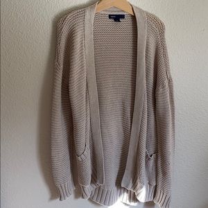 Beige knitted kids sweater